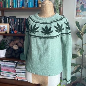 Cannabis Wreath Sweater